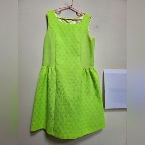 Neon green dress
